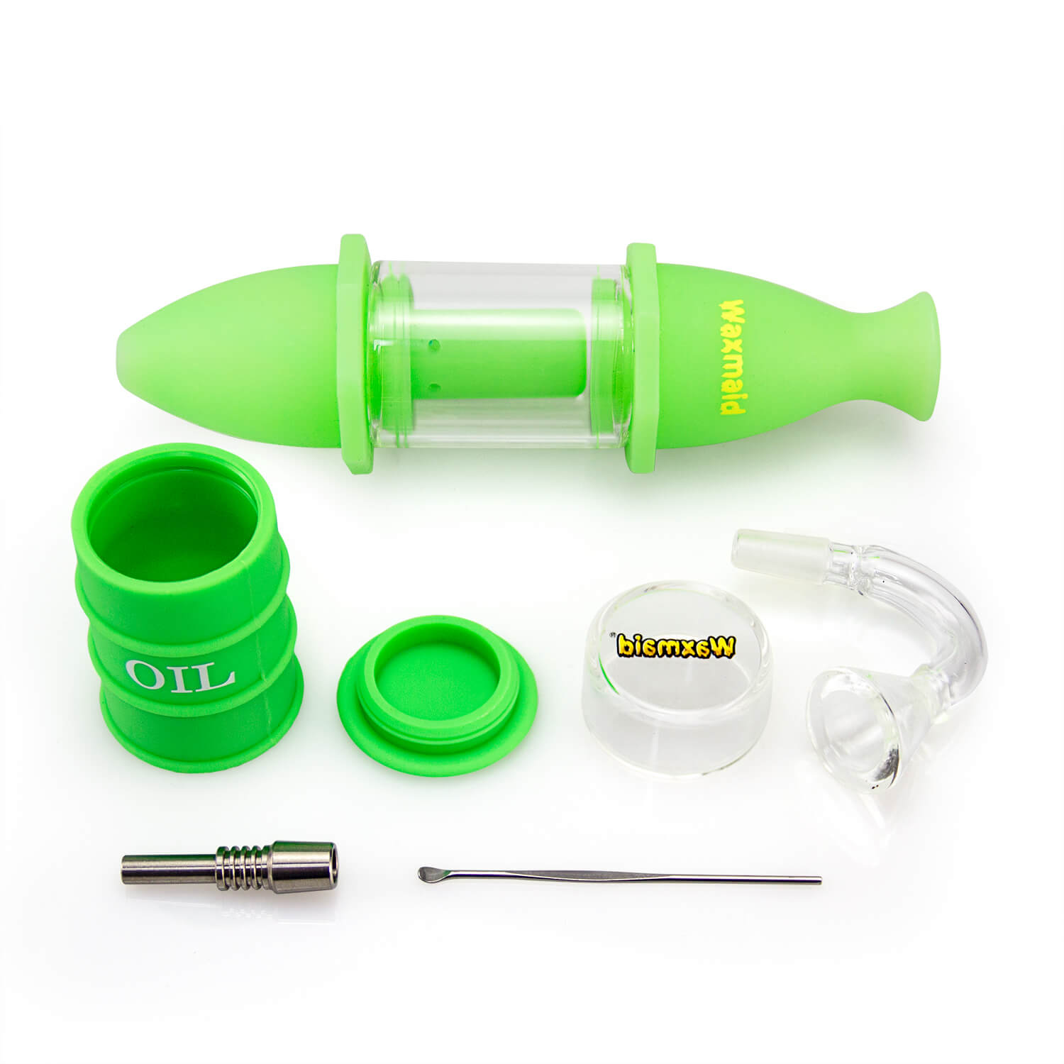 Waxmaid 8 Silicone Glass Nectar Collector Kit - Water Pipe