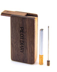 Wooden Dugout Slide Lid with Cigarette Bat - INHALCO