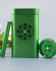 One Hitter Dugout With Grinder Green - INHALCO