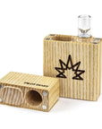 Wooden Dugout With Glass Bat - INHALCO
