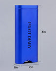 One Hitter Dugout With Magnetic Rotating Lid Blue- INHALCO