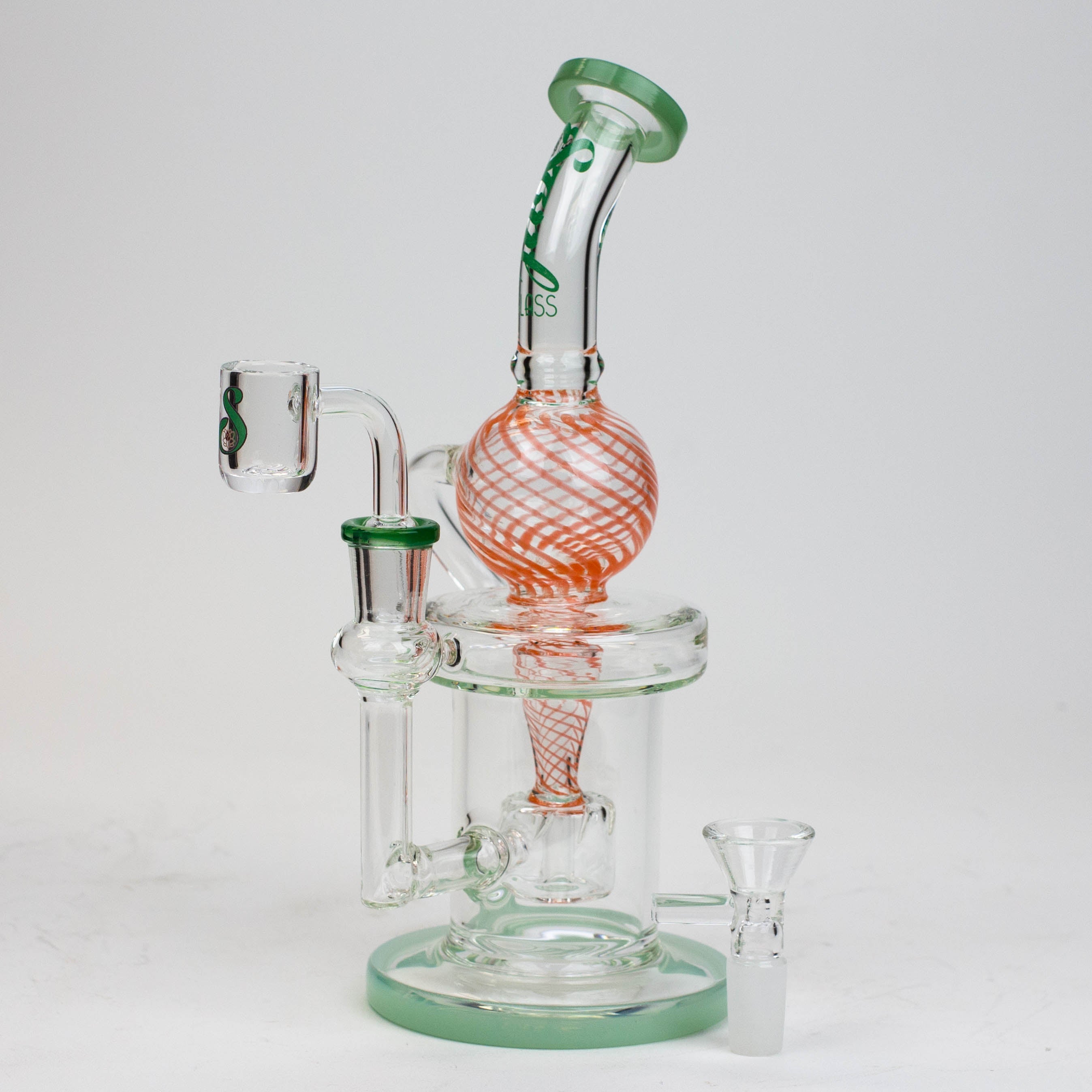 9" SOUL Glass 2-in-1 recycler bong [S2093]_0