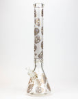 20" Skull Patterned Glass Water Pipe_10