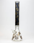 20" Skull Patterned Glass Water Pipe_11