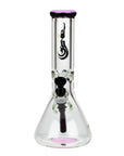 12" Classic beaker glass water bong - inhalco