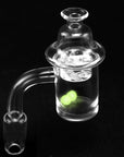 Quartz Banger with Spinner Carb Cap and Terp Pearls - INHALCO