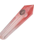 Red Melting Stone Crystal Weed Pipe - INHALCO