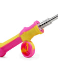 Silicone Nectar Collector Pink/Yellow - INHALCO