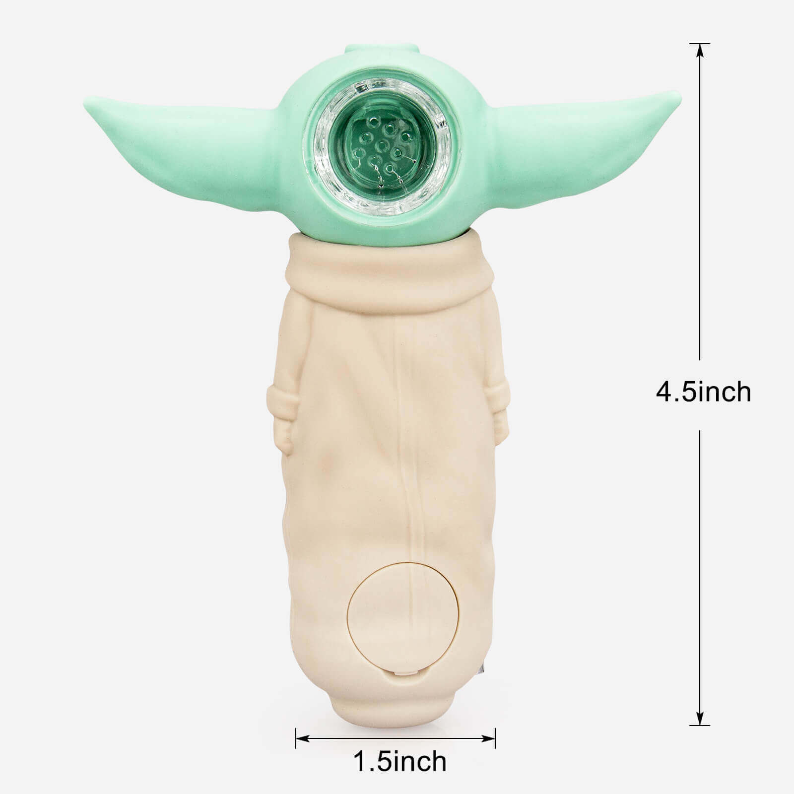 Baby Yoda Silicone Weed Pipe Inhalco