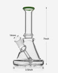 Mini Beaker Bong Can Base Green - INHALCO
