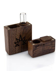 Wood Dugout With Glass One Hitter Pipe - INHALCO