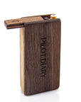 Wooden Dugout Slide Lid with Cigarette Bat - INHALCO