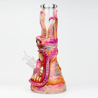 12.5"  Resin 3D Artwork 7mm Glass Beaker Bong