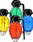 Handpfeife aus Glyceringlas „Grenade“, 4 Karat