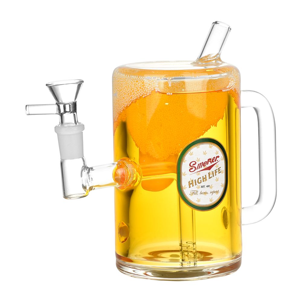 Dabtized Beer Mug Piece Glycerin Glass Water Pipe