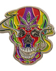 Rainbow Smoking Skull Pin