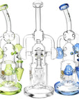 Lookah Glass Robot Recycler Water Pipe 12.5"