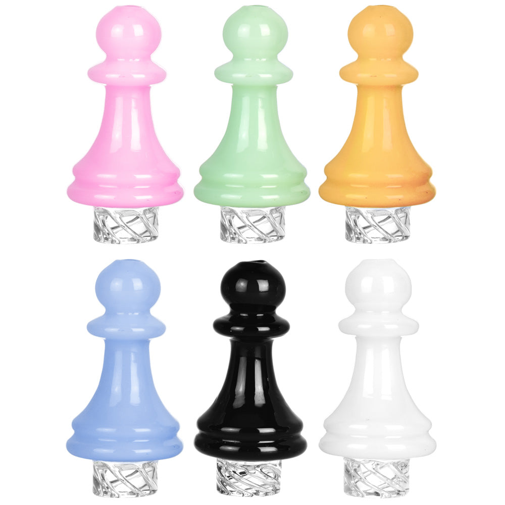 6PC SET- Pawn Chess Piece Vortex Carb Cap