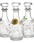10-Inch Sun Flower Vintage Decanter Glass Bong shown in all available colors