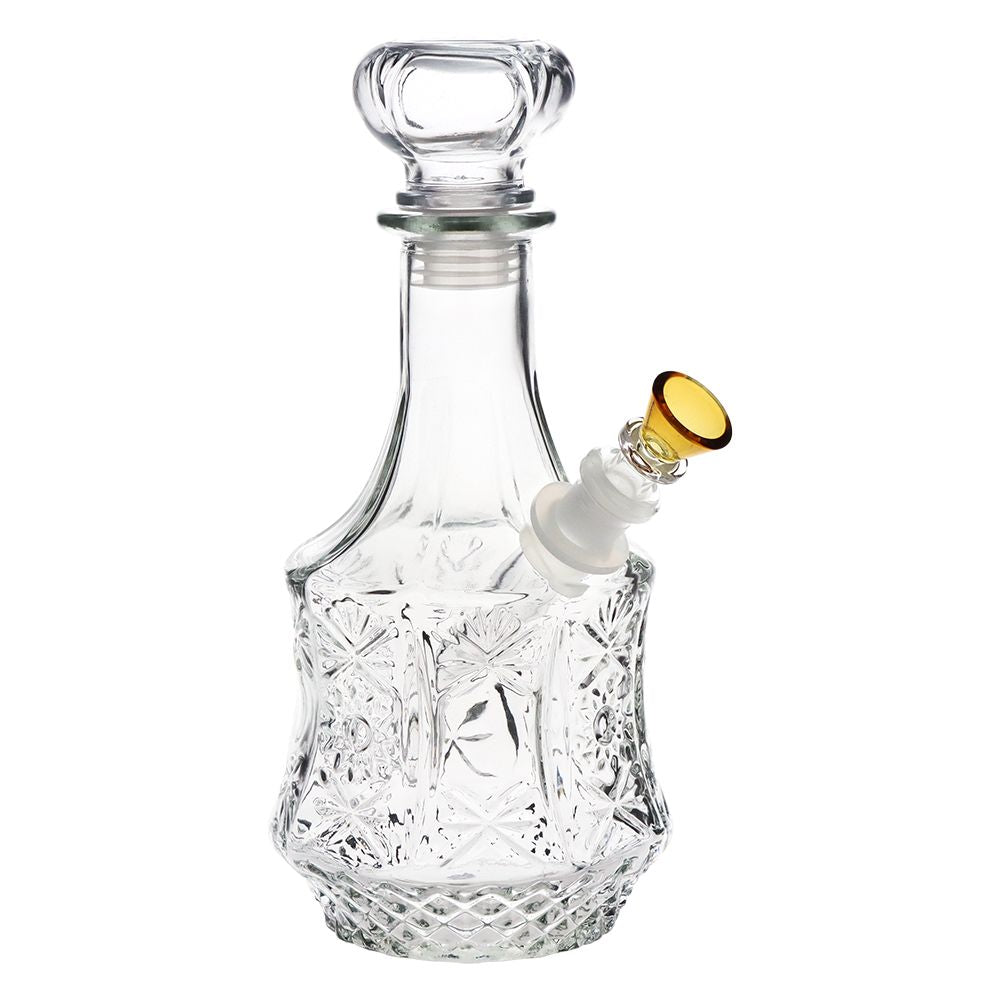 10-Inch Sun Flower Vintage Decanter Glass Bong