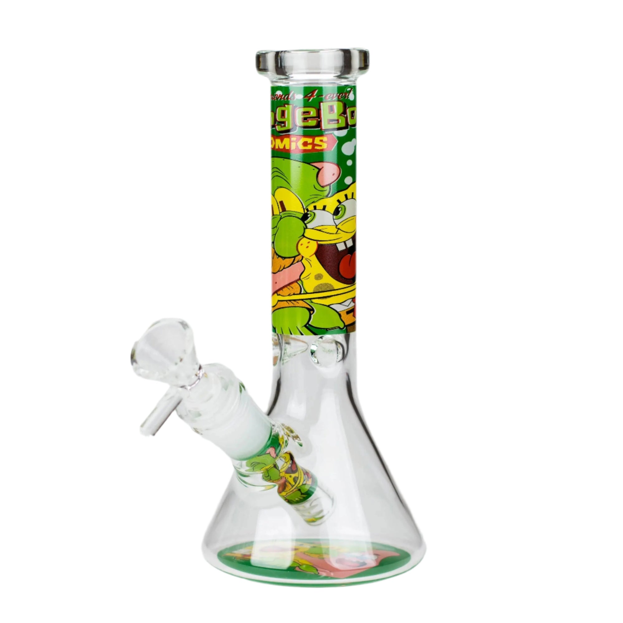10" Cartoon Design Beaker Bong 4mm Thick Glass_9