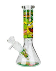 10" Cartoon Design Beaker Bong 4mm Thick Glass_9