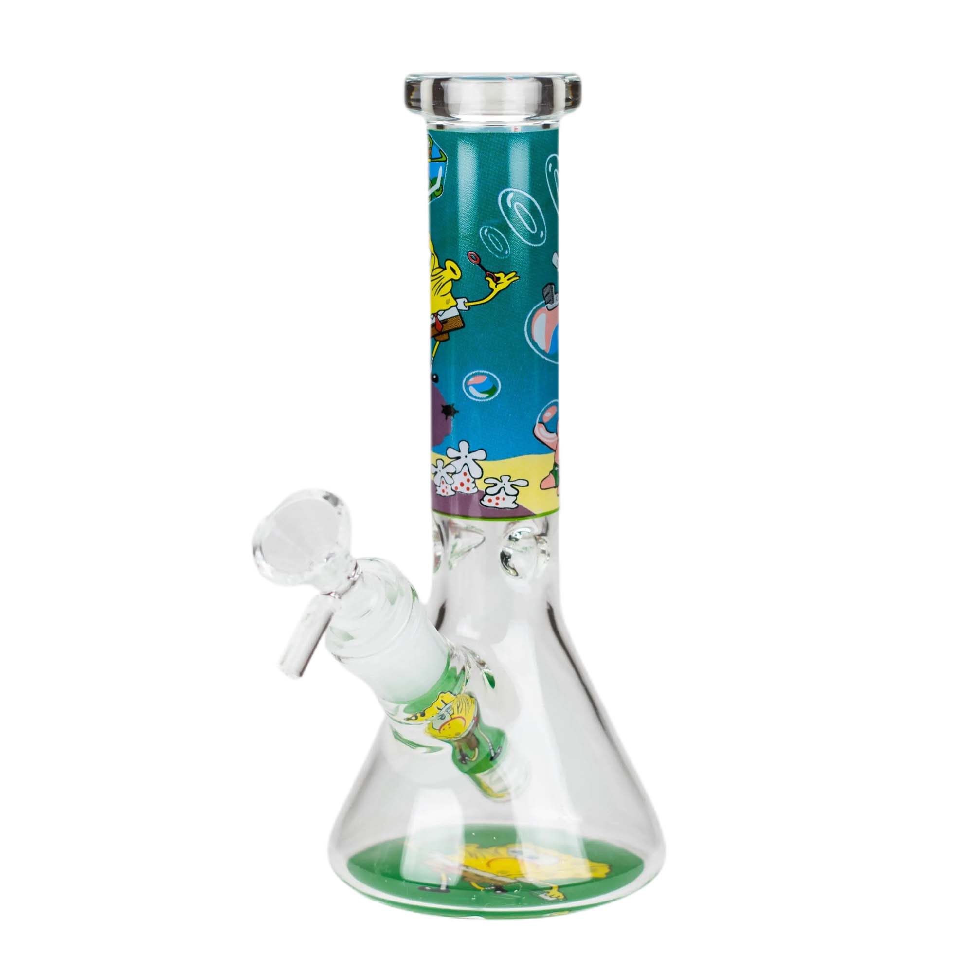 10&quot; Cartoon Design Beaker Bong 4mm Thick Glass