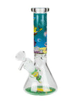 10" Cartoon Design Beaker Bong 4mm Thick Glass