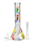 10" Cartoon Beaker Bong - inhalco