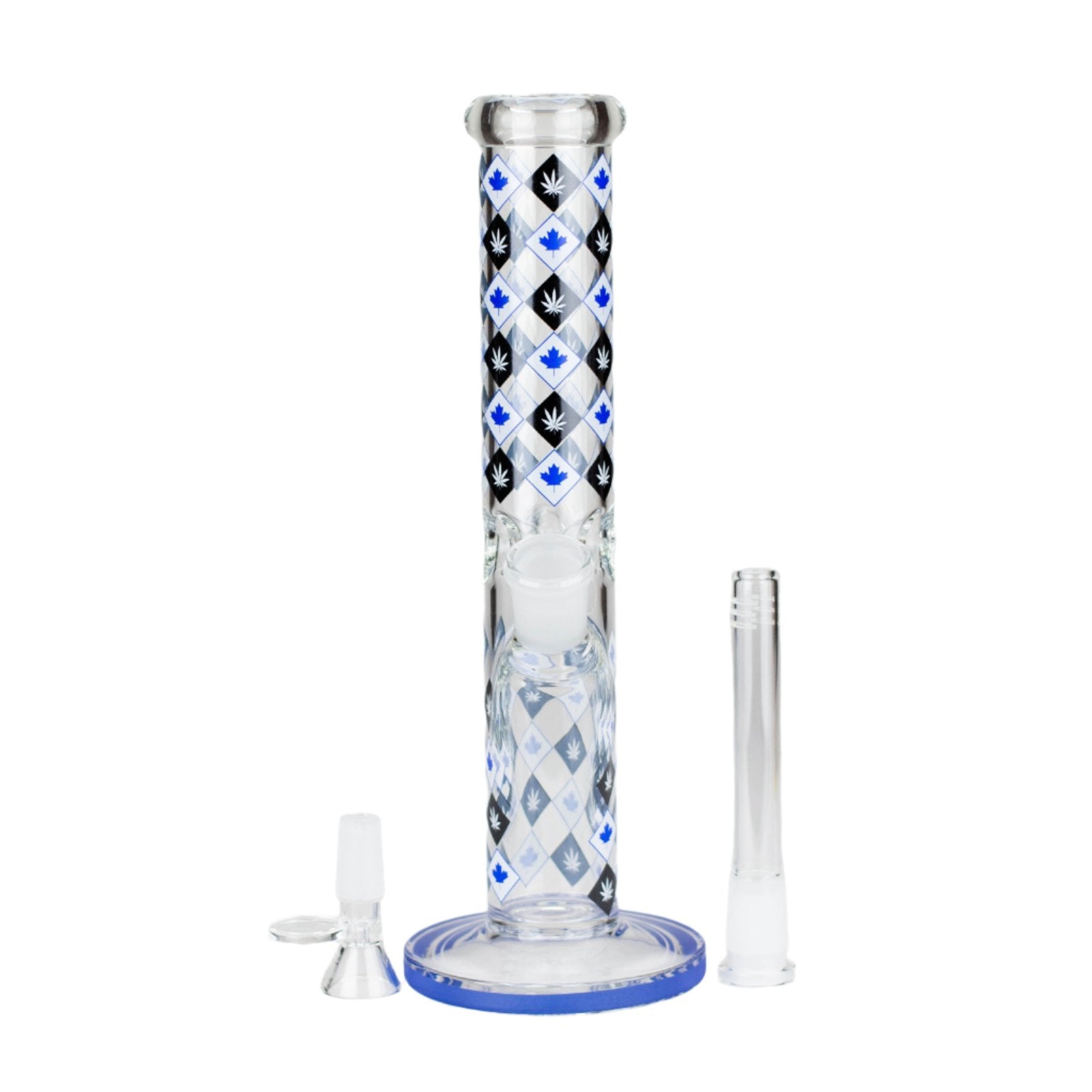 10&quot; Color Maple Leaf Staight Bong