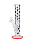 10" Color Maple Leaf Staight Bong