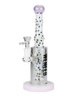 10" Spotted Stem Bong - inhalco