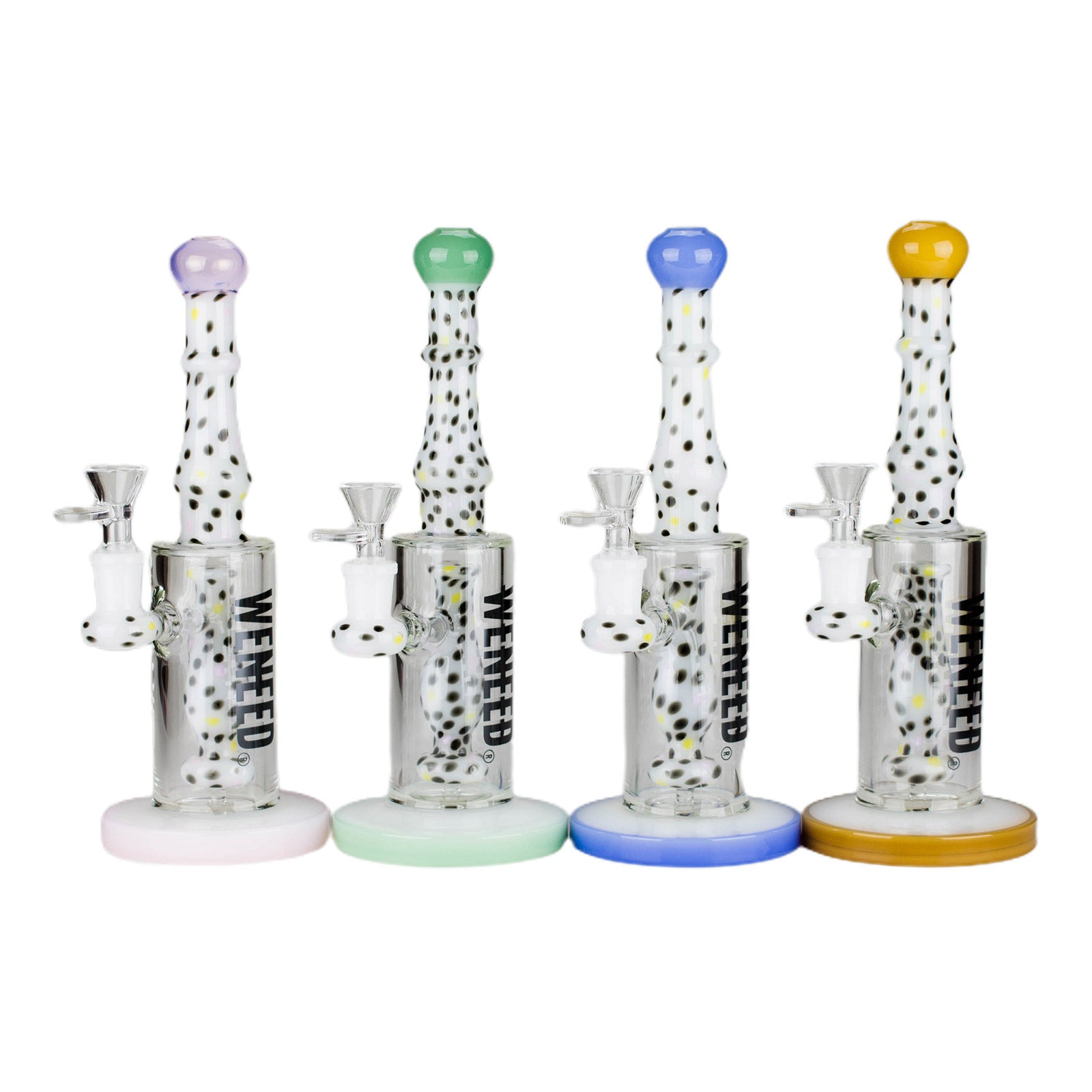 10" Spotted Stem Bong - inhalco