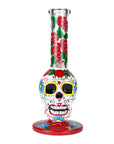 10" Sugar Skull Water Pipes - inhalco