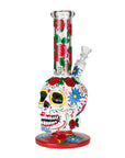 10" Sugar Skull Water Pipes - inhalco