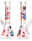 10-inch Cats Play Beaker Bong front and side comparison