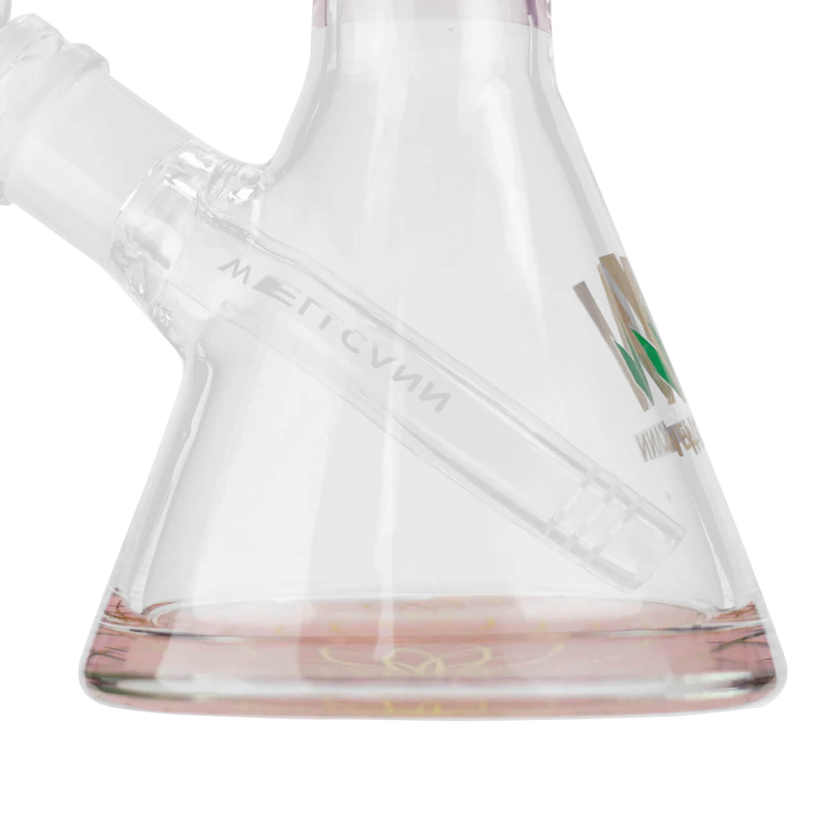 10&quot; WellCann Pink Glass Beaker Bong with Wide Mouth