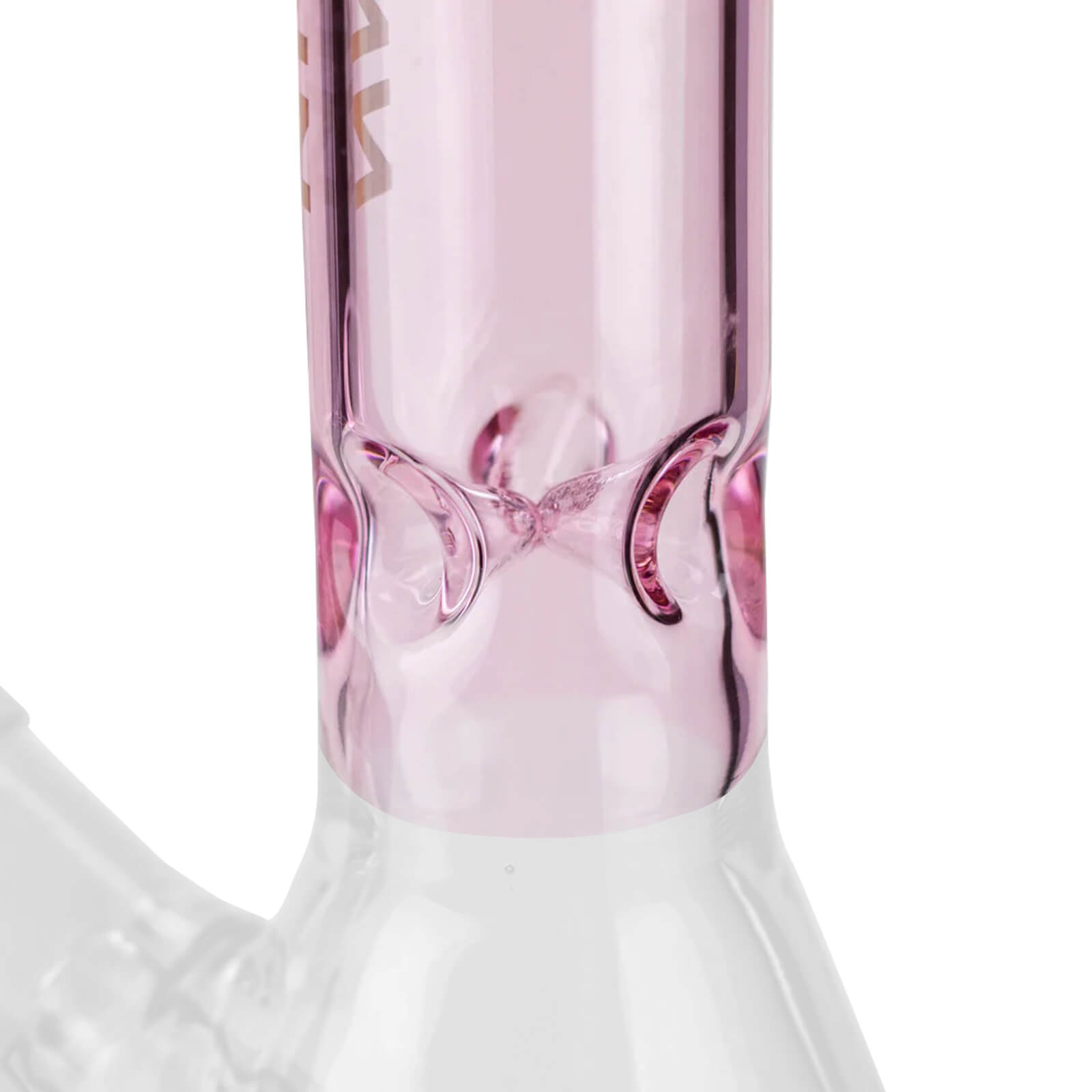 10&quot; WellCann Pink Glass Beaker Bong with Wide Mouth