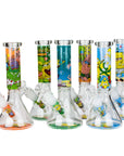 10" Cartoon Design Beaker Bong 4mm Thick Glass