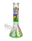 10" Glass Bong With The Nature Design