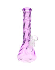 10″ Twisted Glass Beaker Bong “Spiral Chill”