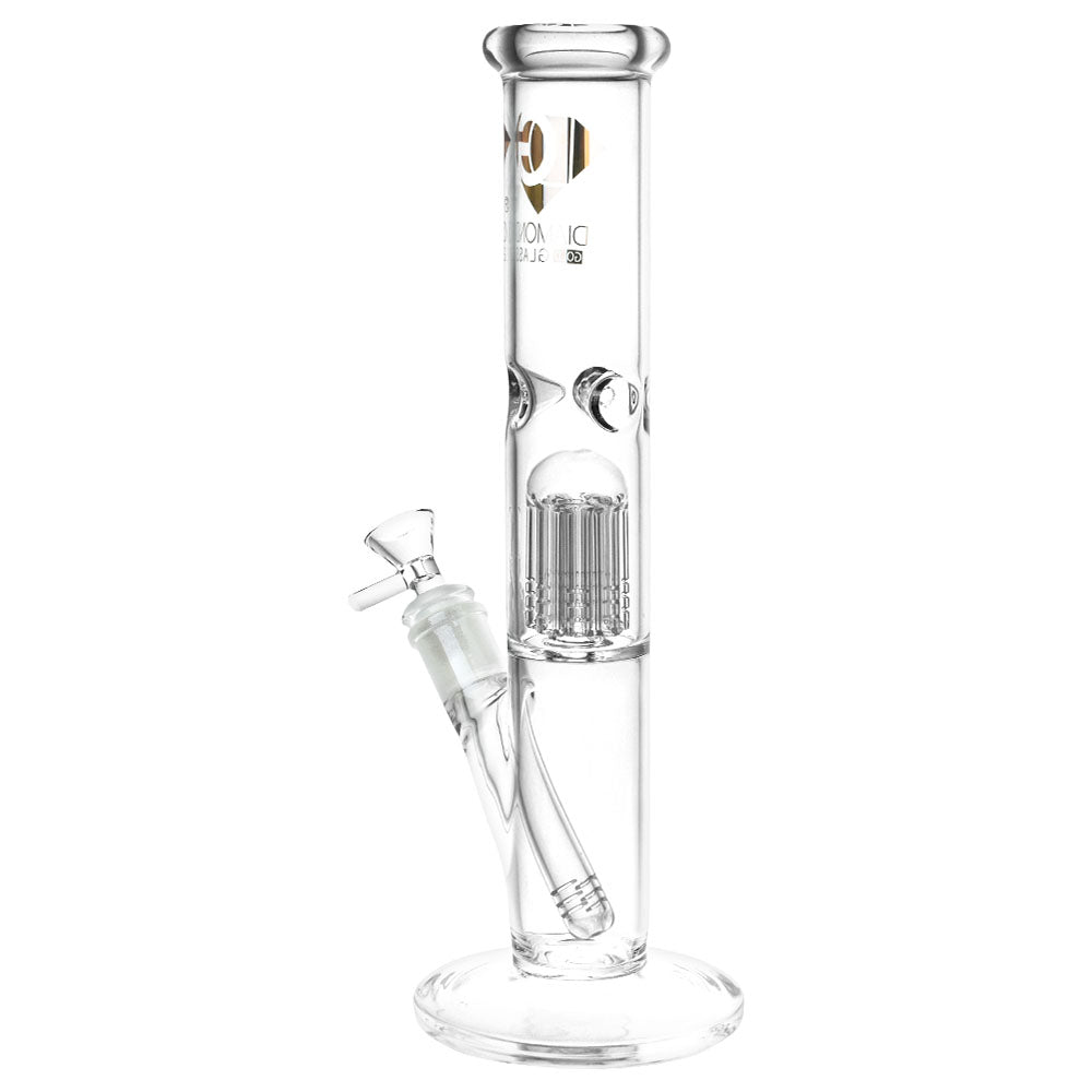 12&quot; Diamond Gold Pearl 8-Arm Perc Bong