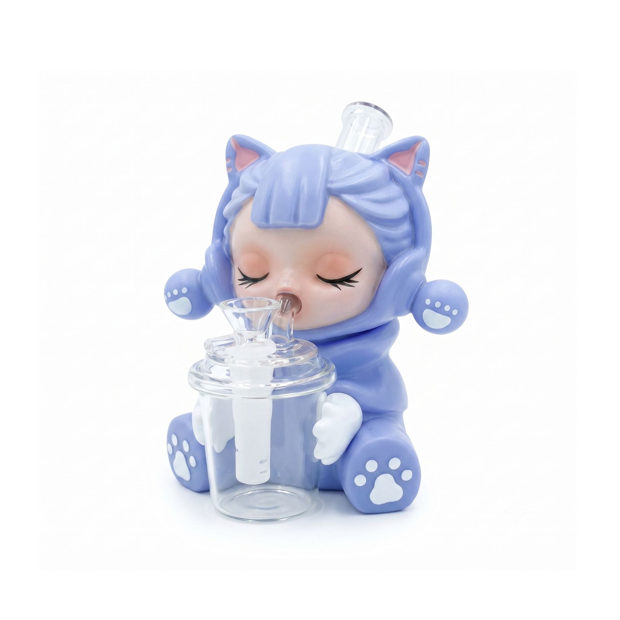 12" Glass Water Pipe Cozy Katz