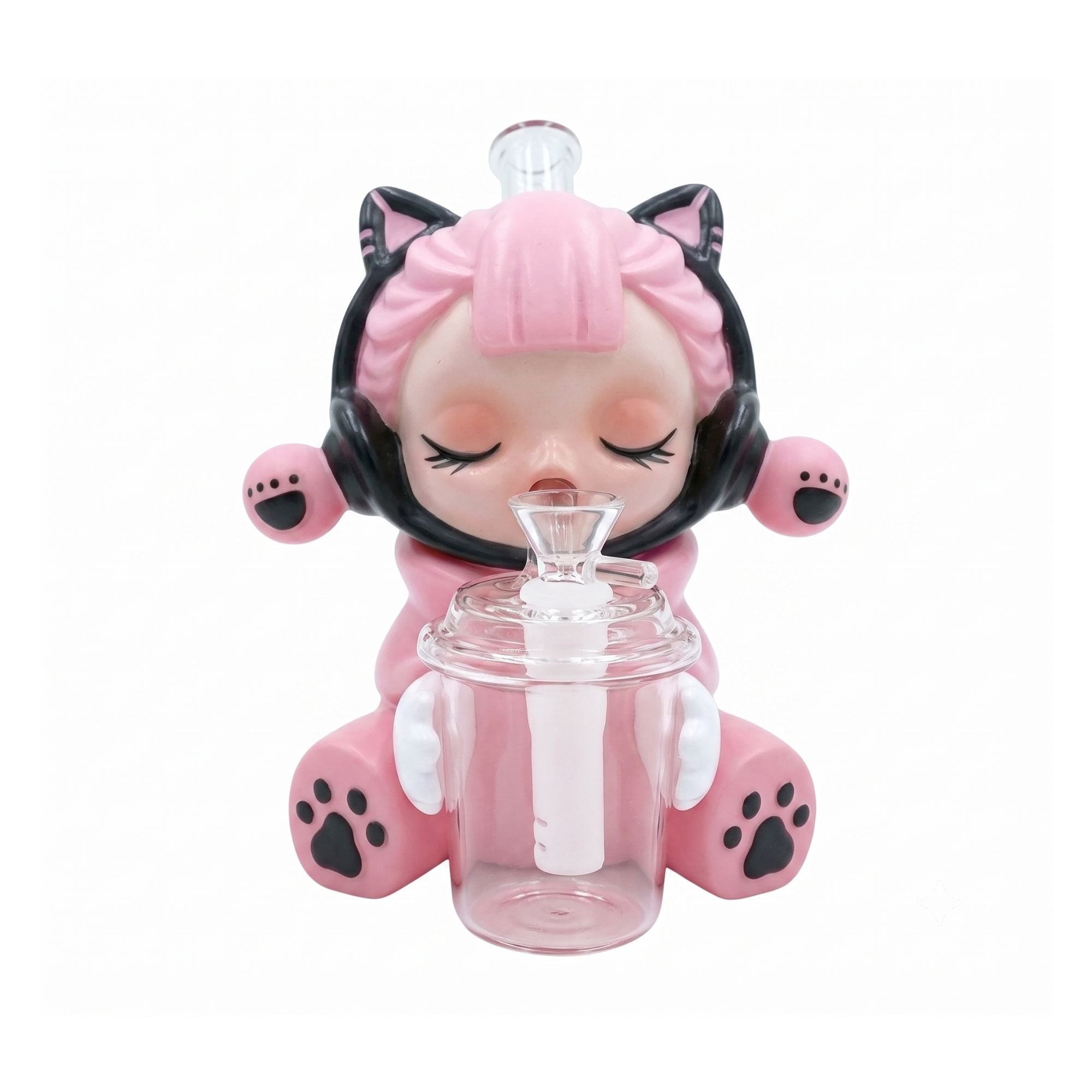 12" Glass Water Pipe Cozy Katz
