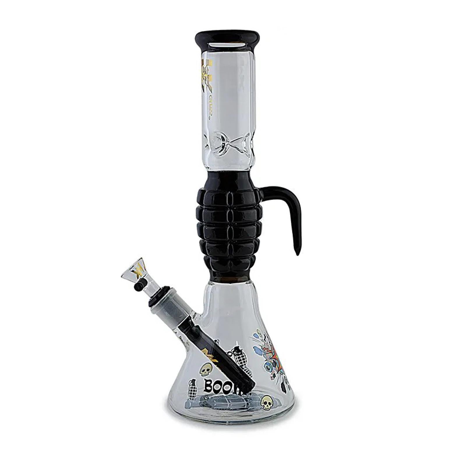 12 inch Grenade Bong in black color