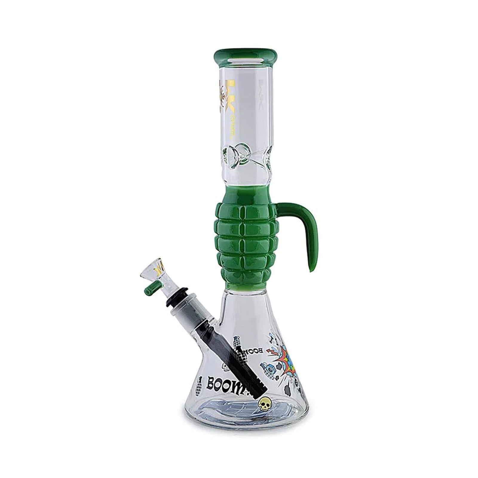 12 inch Grenade Bong in green color