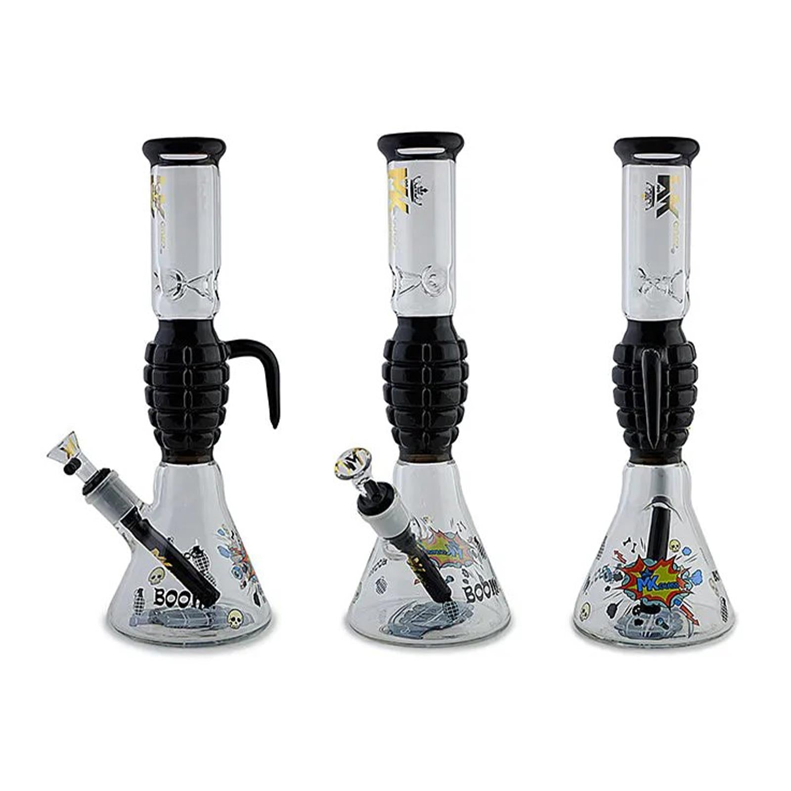 12 inch Grenade Glass Bong