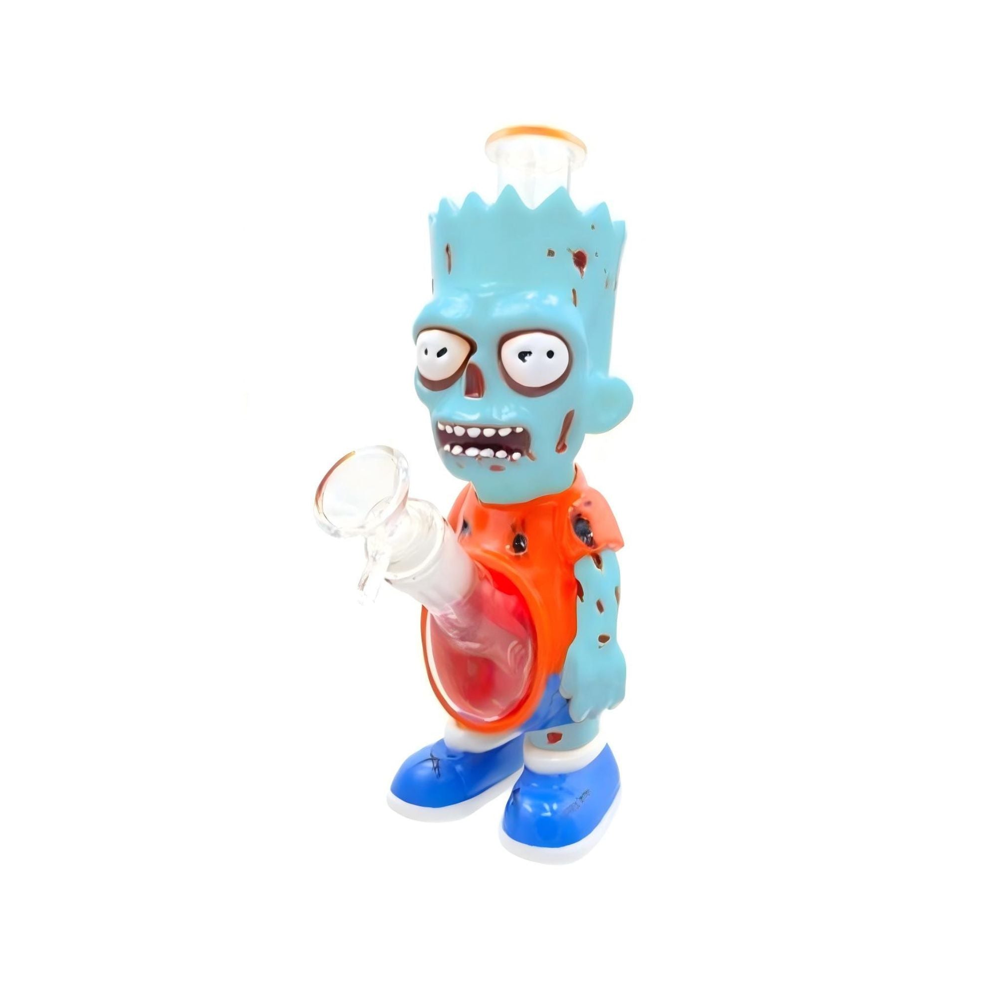 12" Zombie Boy Glass Water Pipe