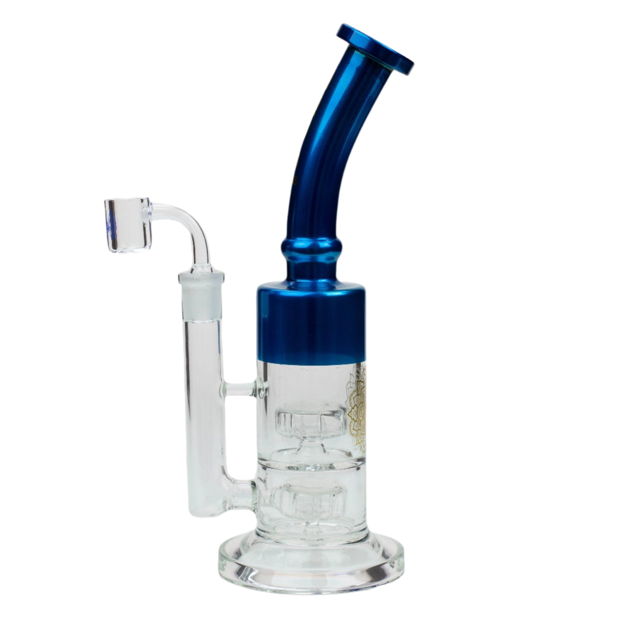 12&quot; AQUA 2-in-1 Dual Barrel Diffuser Glass Bong