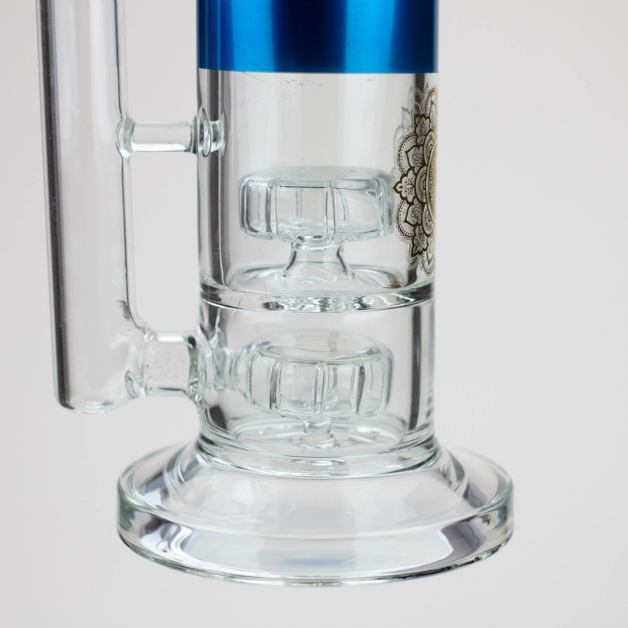 12&quot; AQUA 2-in-1 Dual Barrel Diffuser Glass Bong